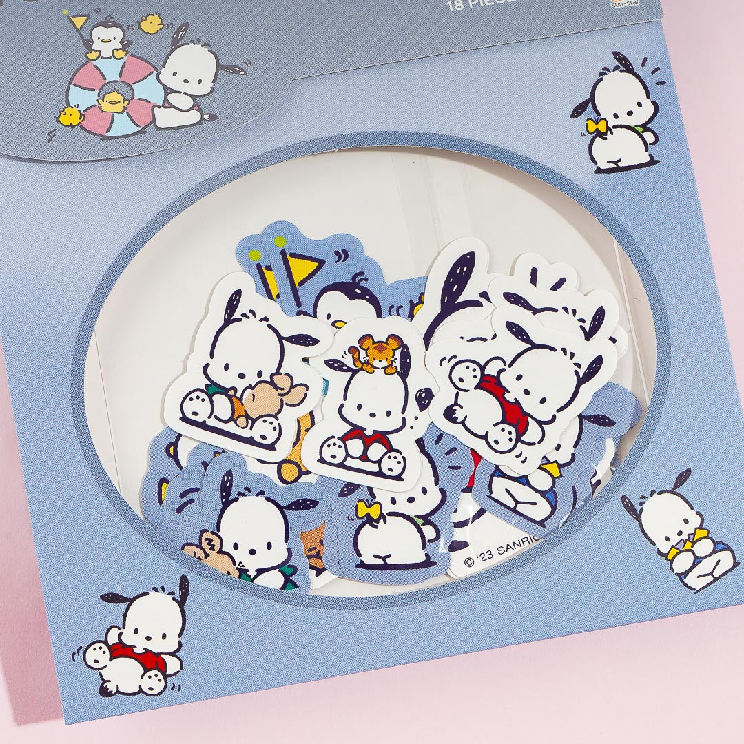 Pochacco Retro Sticker Flakes