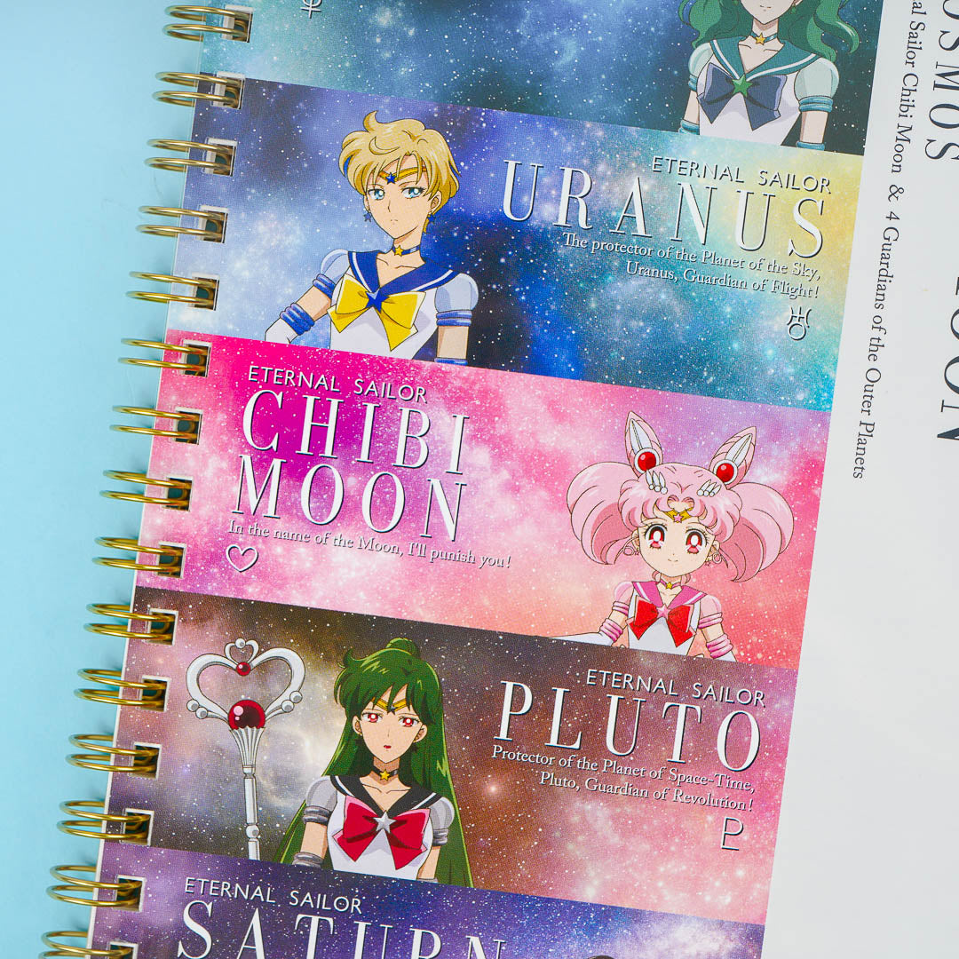 Sailor Moon B6 Spiral Notebook - Outer Sailor Guardians