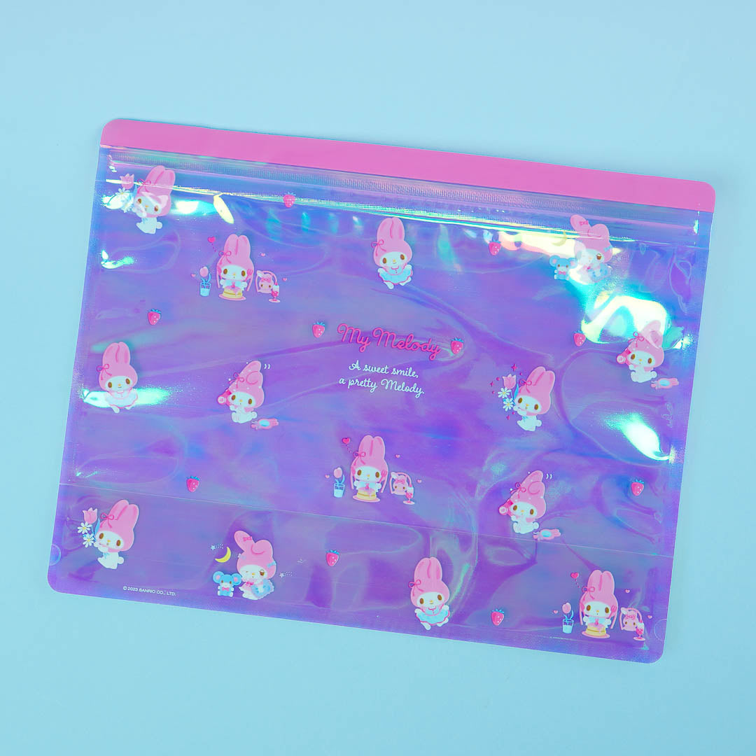 My Melody Aurora Holographic Zip Bag Set - 5 Pcs