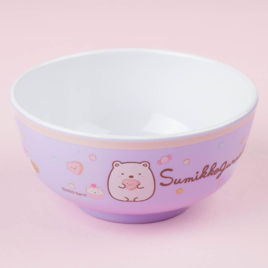 Sumikko Gurashi Cupcake Love Melamine Bowl - Shirokuma