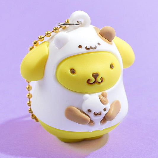 Pompompurin Dress Up Figure Keychain