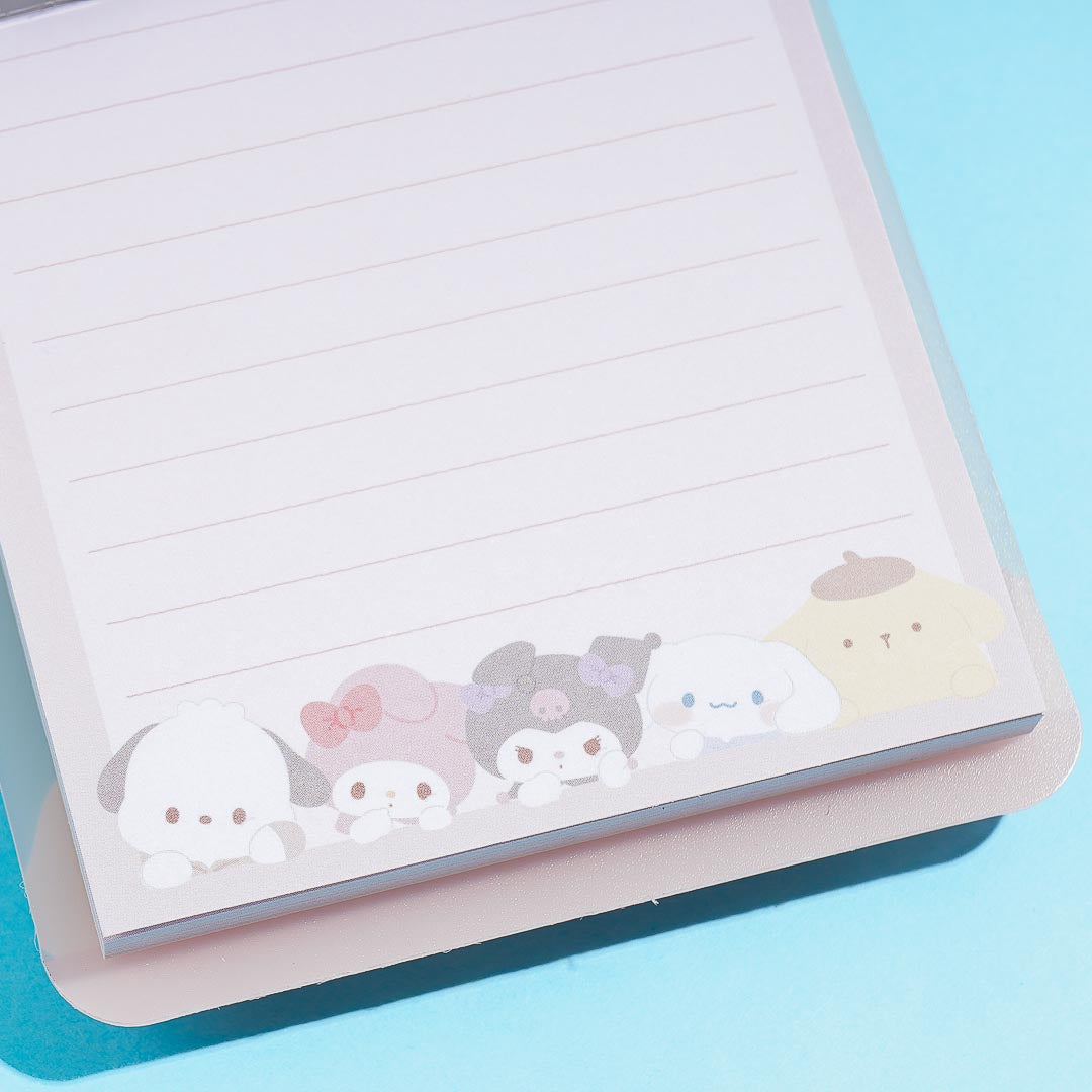 Sanrio Characters Chubby Faces Clipboard Memo Pad