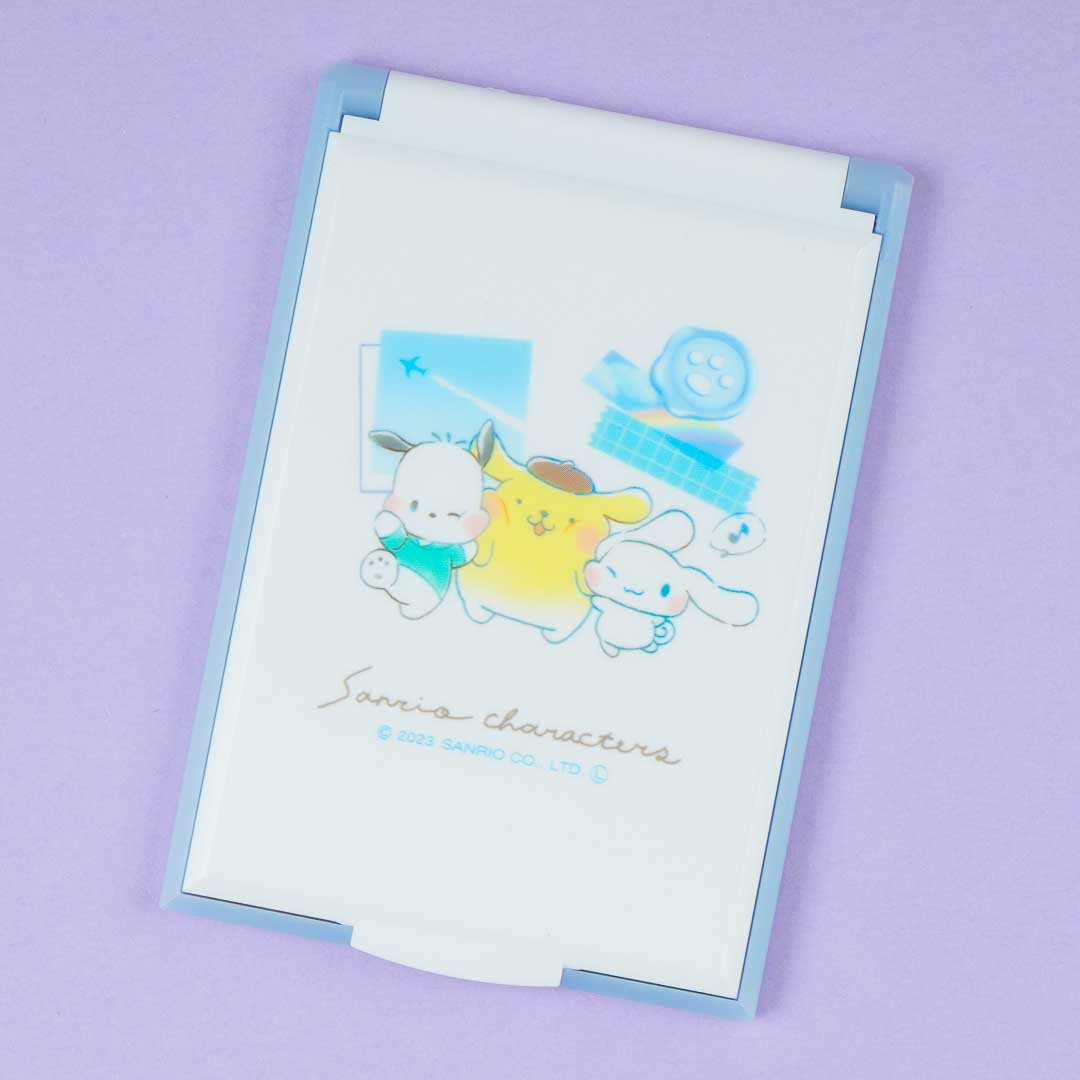 Sanrio Characters Happy Trio Folding Vanity Mirror