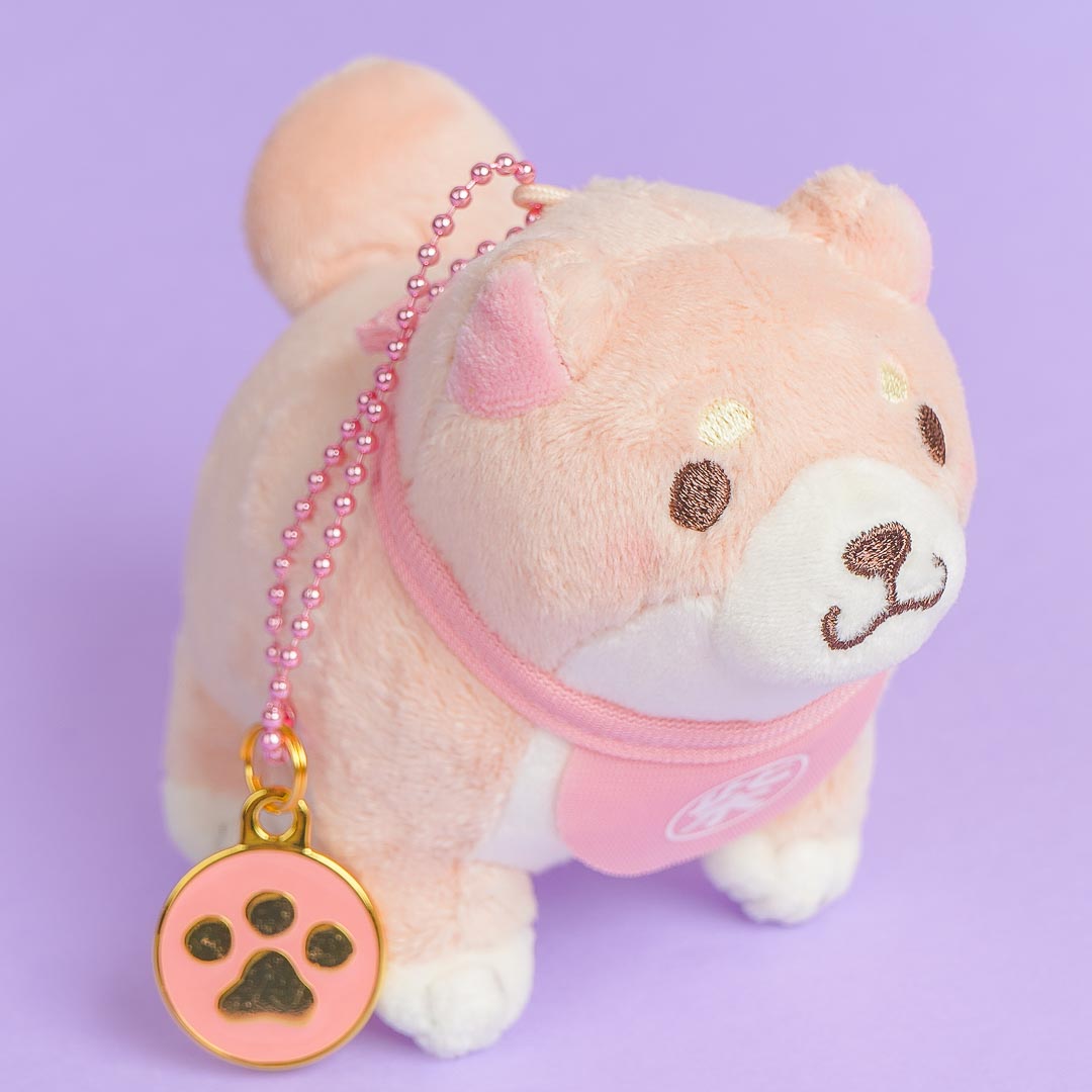 Chuken Mochi Shiba Plushie Charm - Sakura