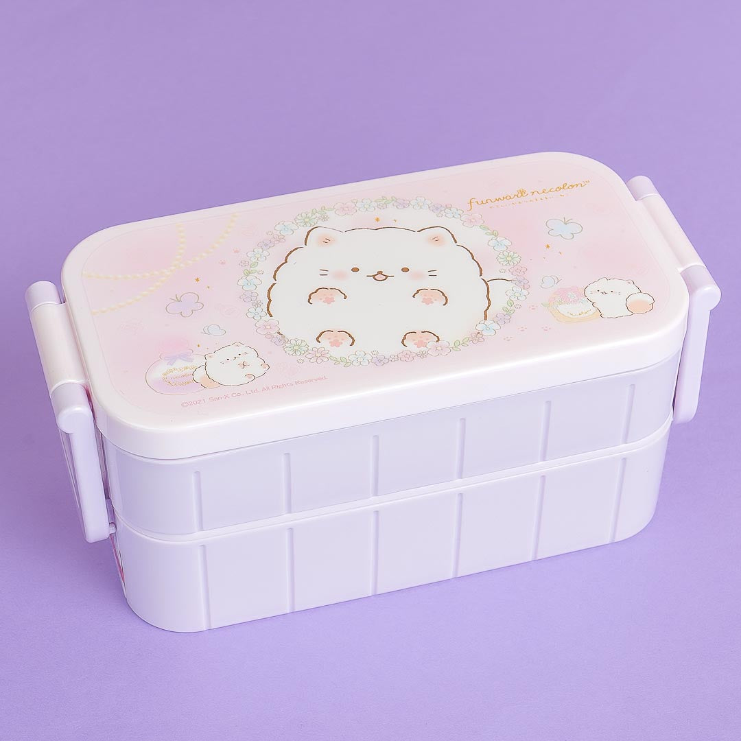 Funwari Necolon Flower Festival Double Layer Lunch Box Set