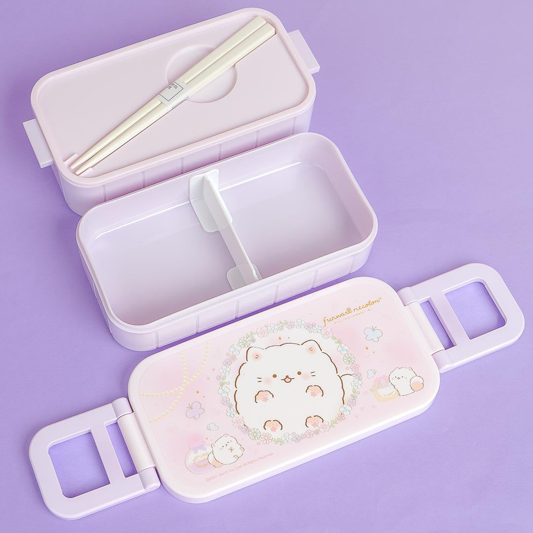 Funwari Necolon Flower Festival Double Layer Lunch Box Set
