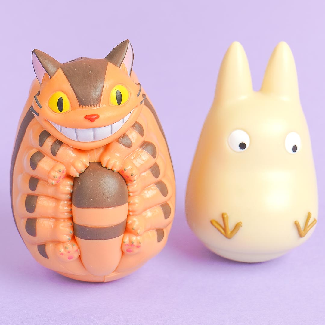 My Neighbor Totoro Roly Poly Doll Set - Chibi Totoro & Nekobus