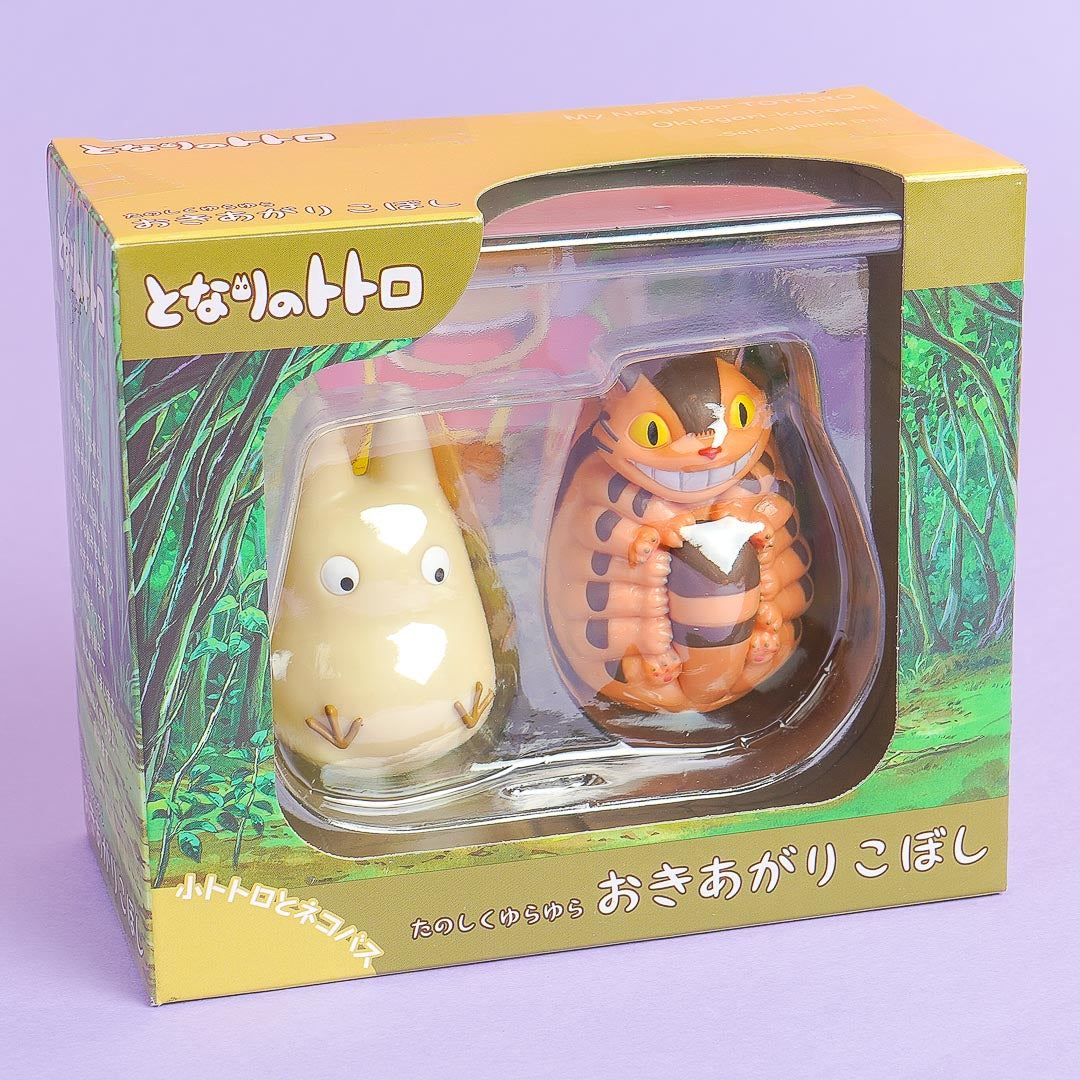 My Neighbor Totoro Roly Poly Doll Set - Chibi Totoro & Nekobus