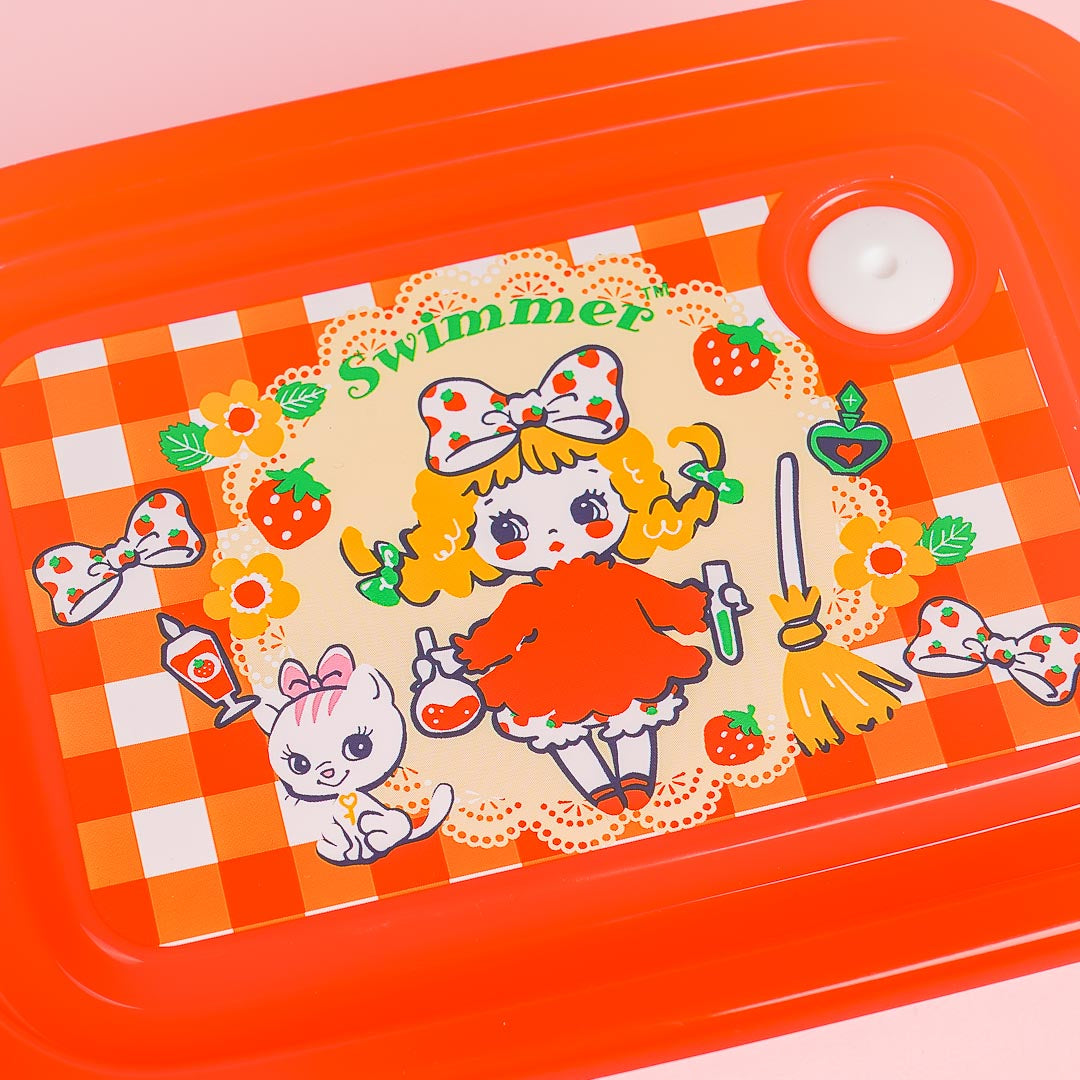 Swimmer Vintage Patterns Lunch Box Set