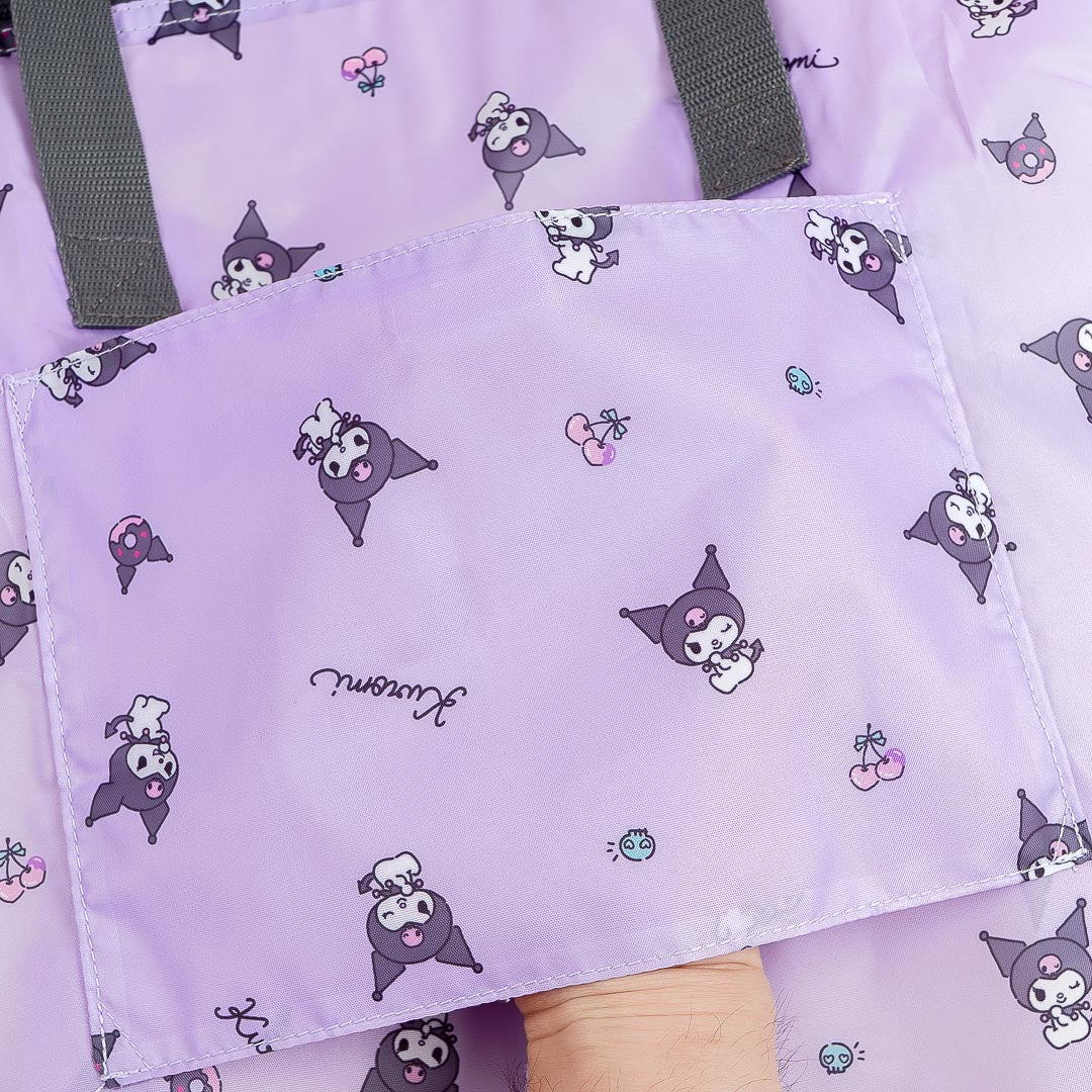 Kuromi Cherry & Skull Foldable Boston Bag