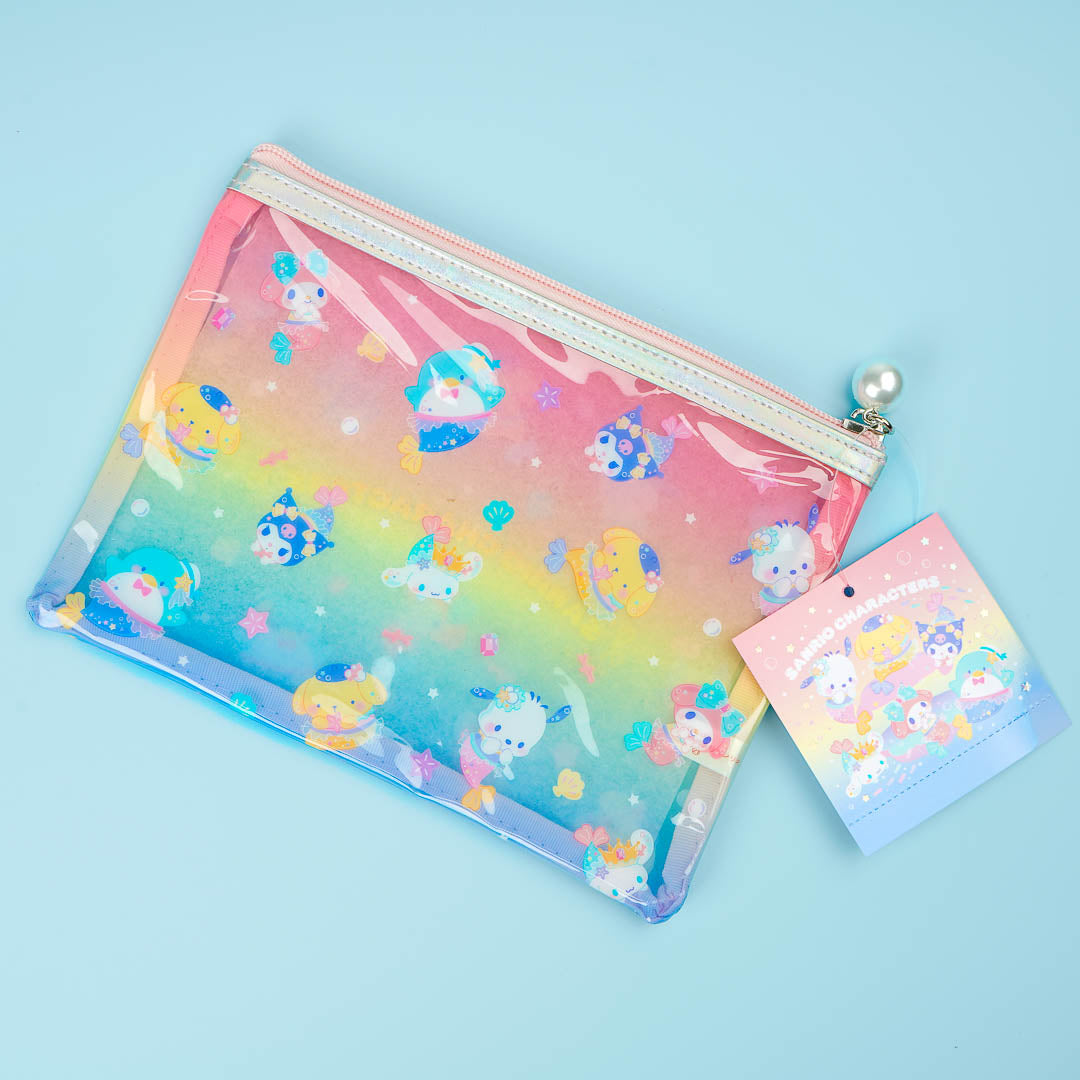 Sanrio Characters Mermaid Flat Pouch