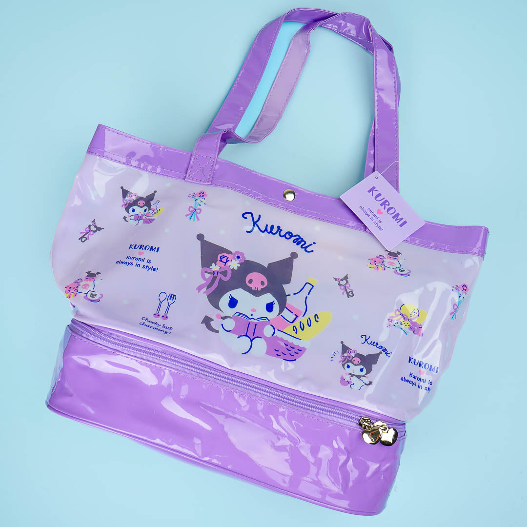 Kuromi Picnic Time Vinyl Summer Bag