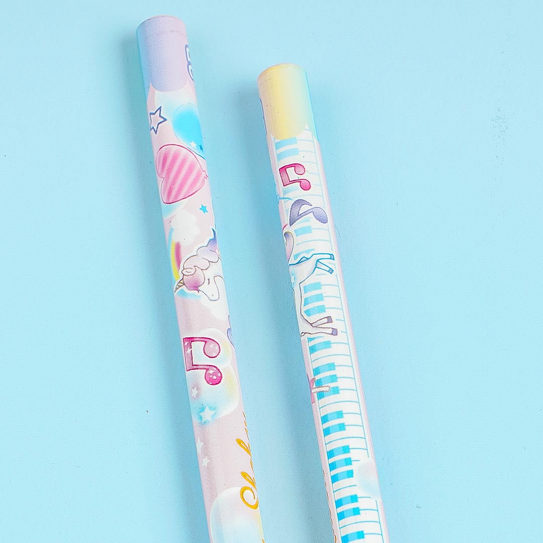 Musical Unicorn 2B Pencil Set - Purple