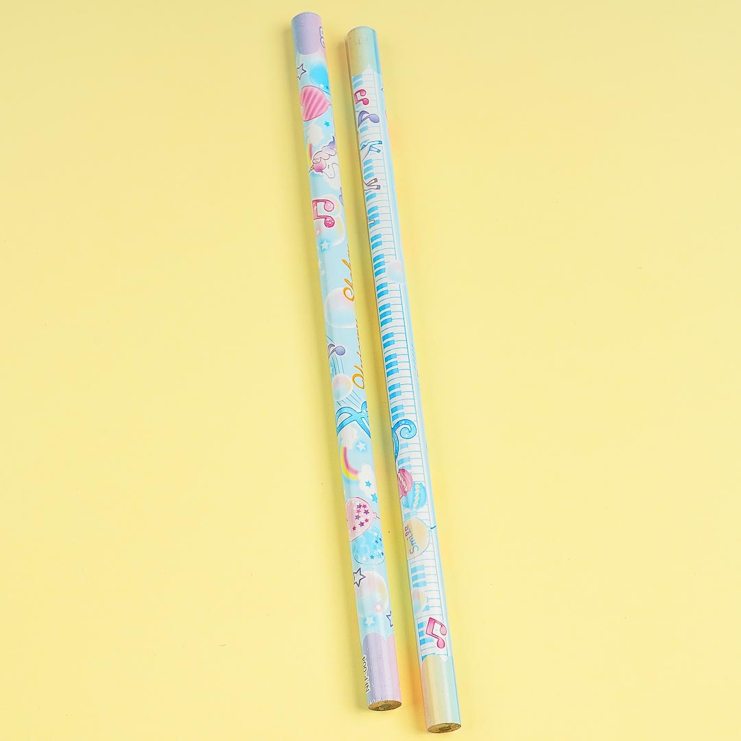 Musical Unicorn 2B Pencil Set - Blue