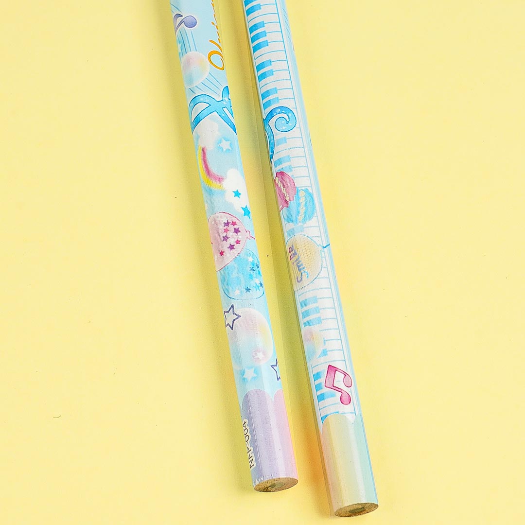 Musical Unicorn 2B Pencil Set - Blue
