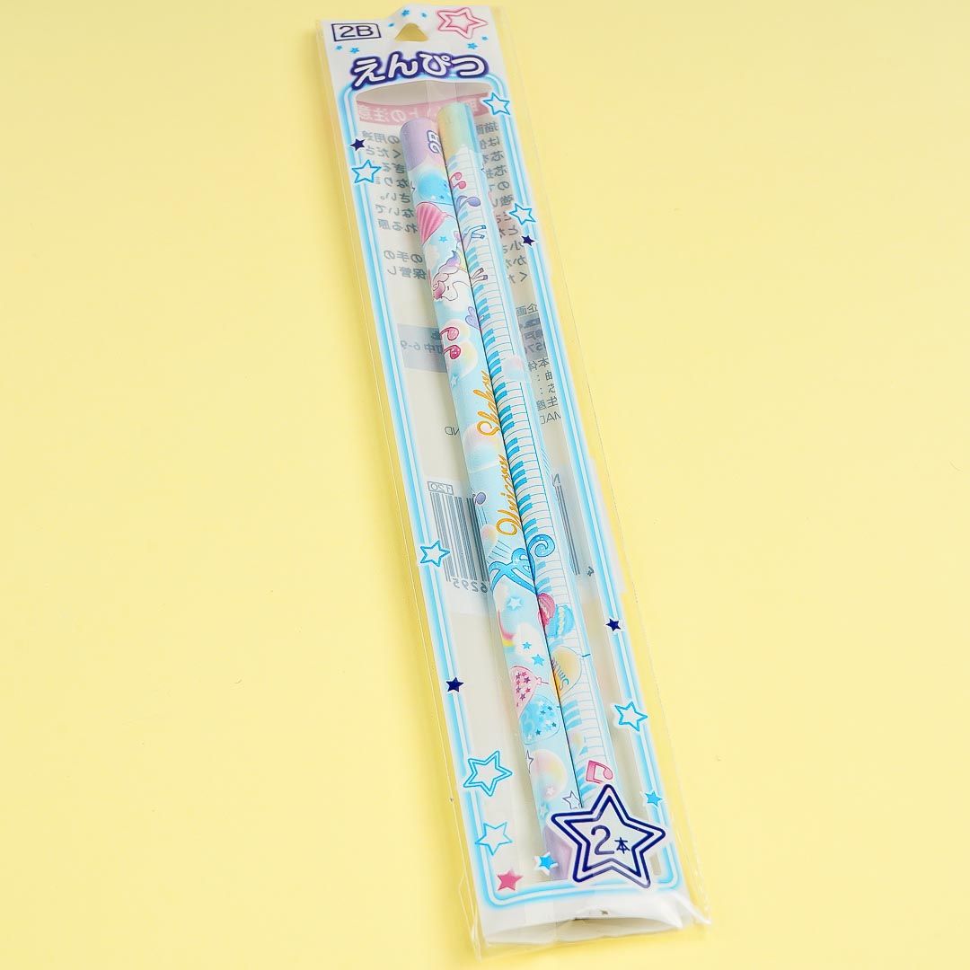 Musical Unicorn 2B Pencil Set - Blue