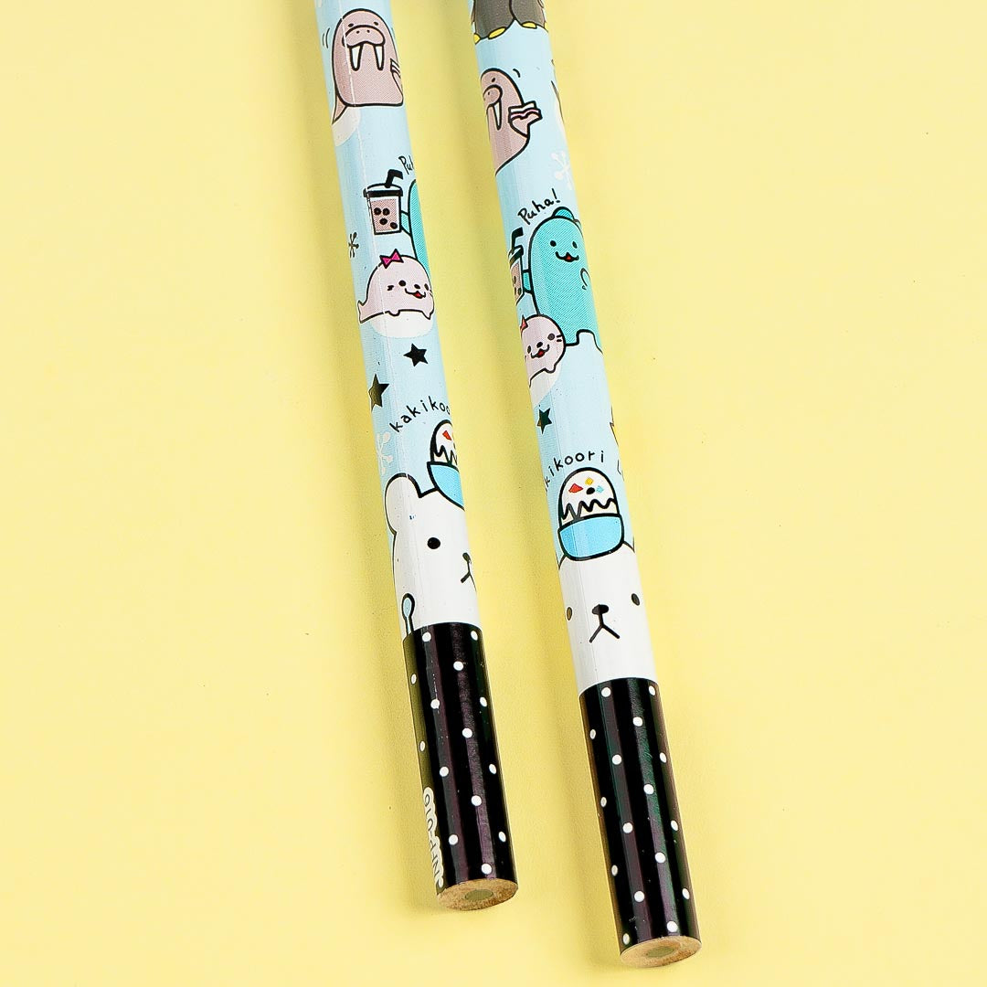 Ice Buddies 2B Pencil Set - 2 Pcs / Blue