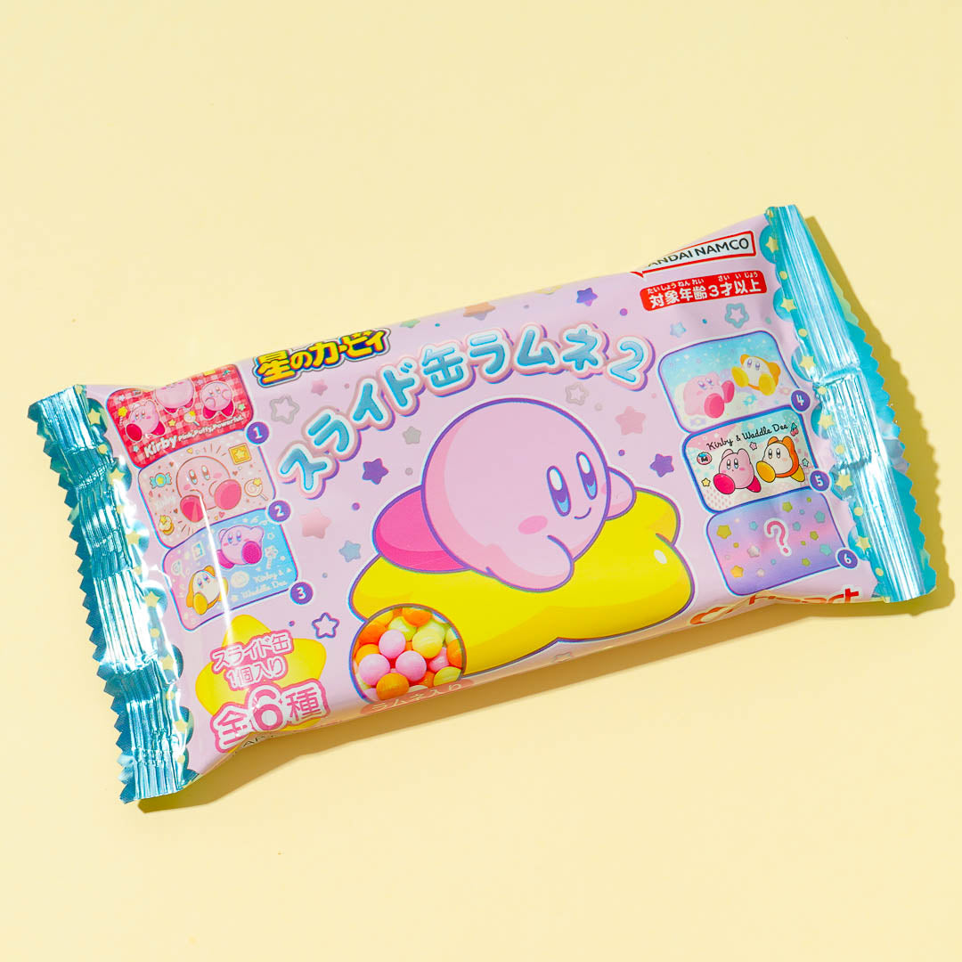Kirby's Dream Land Slide Can With Ramune Candy