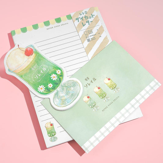 Retro Cafe Cream Soda Letter Set