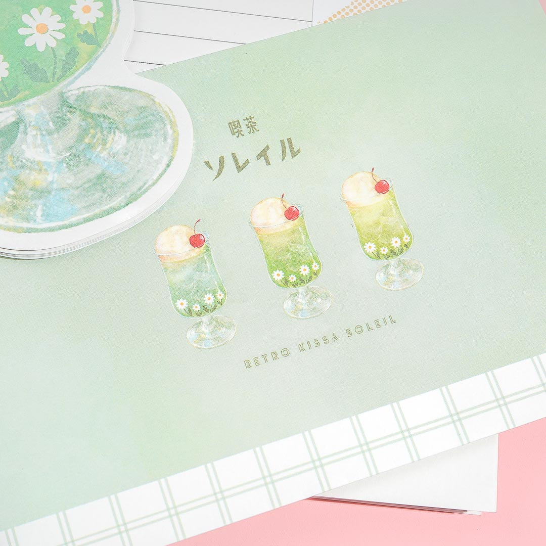 Retro Cafe Cream Soda Letter Set