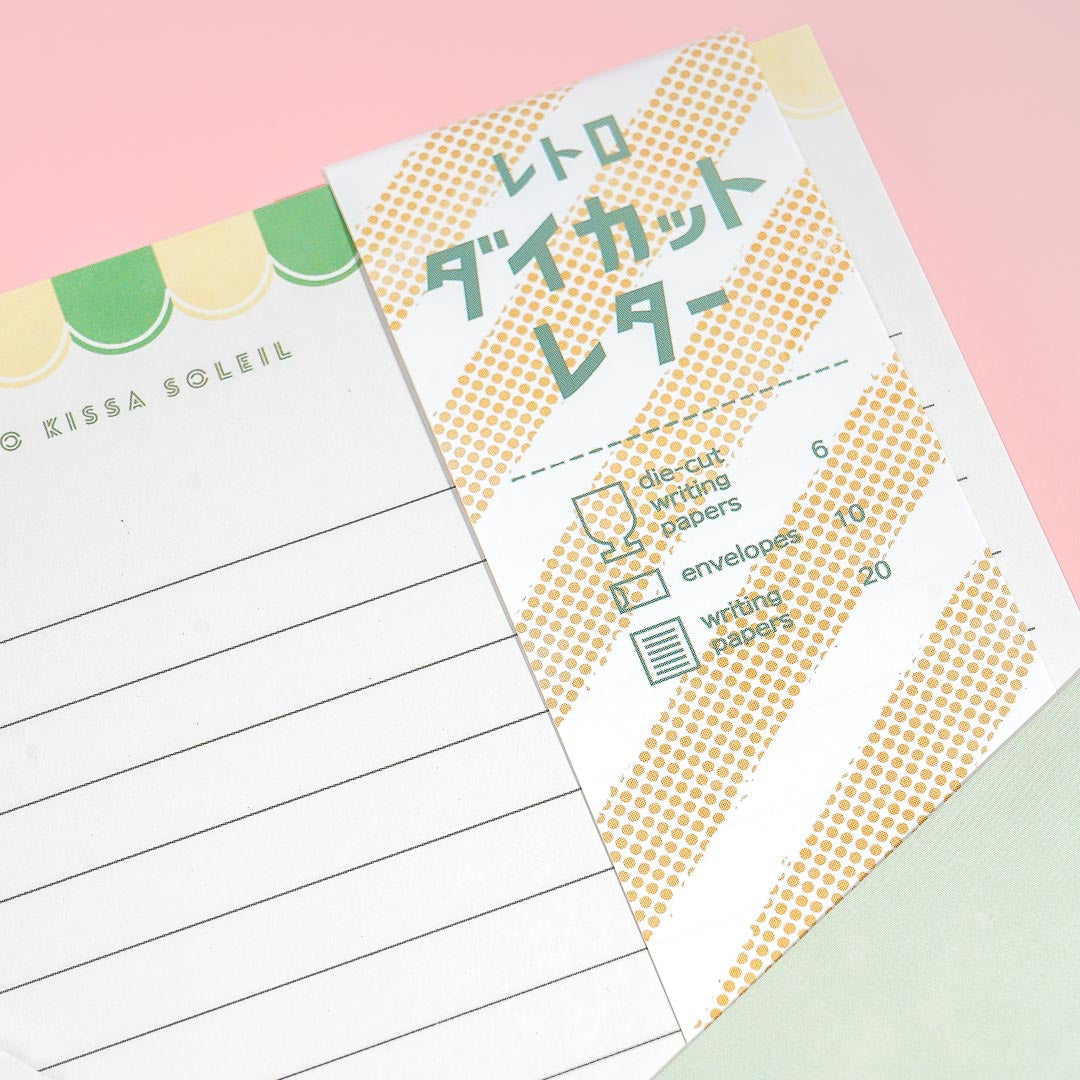 Retro Cafe Cream Soda Letter Set