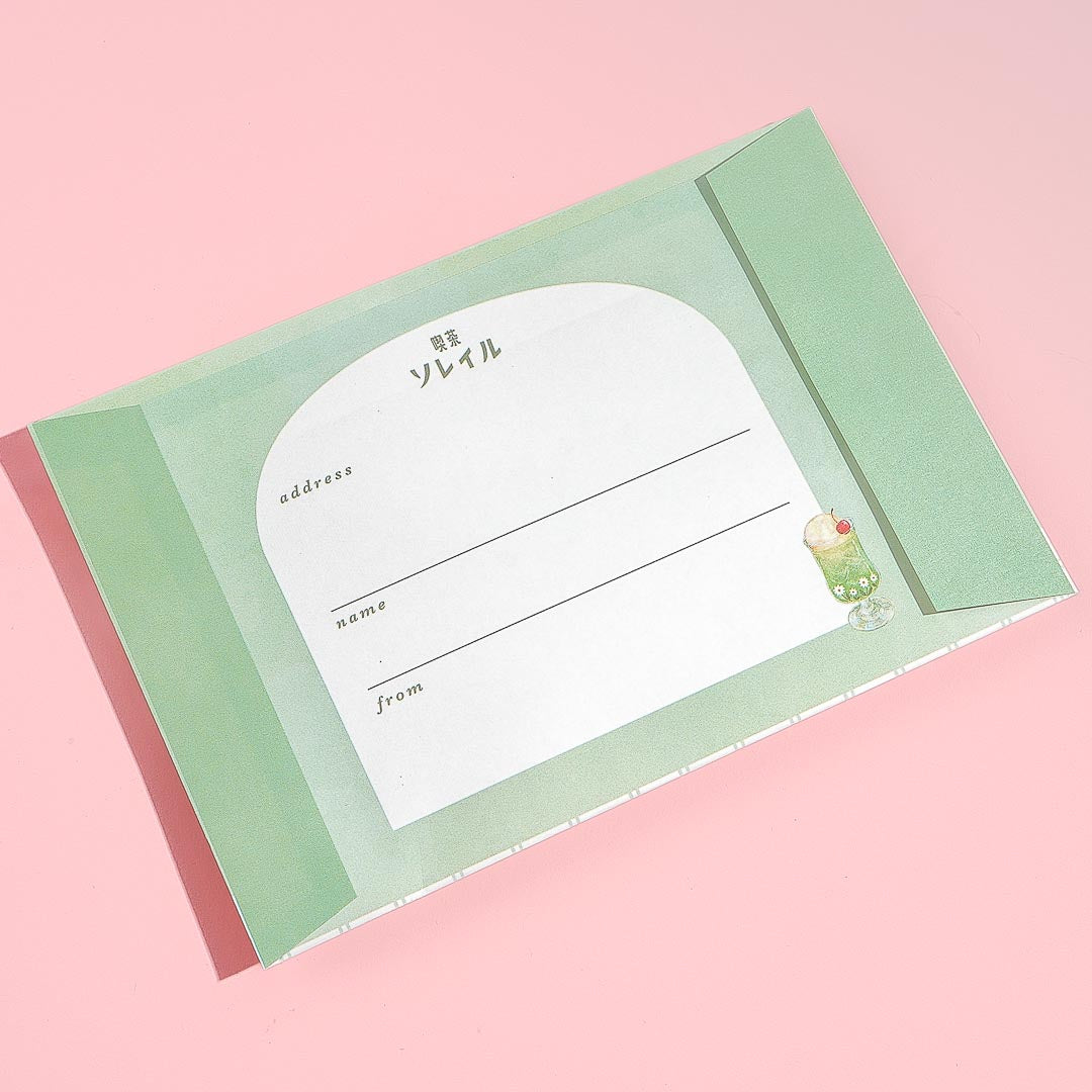 Retro Cafe Cream Soda Letter Set