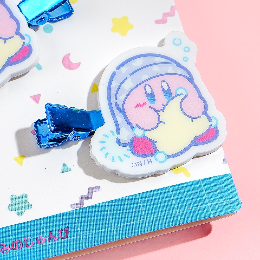 Kirby Sweet Dreams Acrylic Hair Clips - Sleepy Time