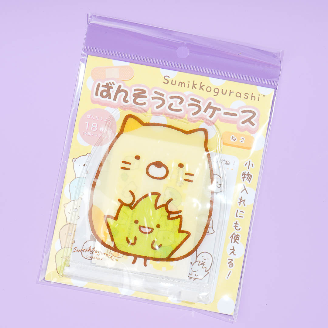 Sumikko Gurashi Bandages With Case - Neko