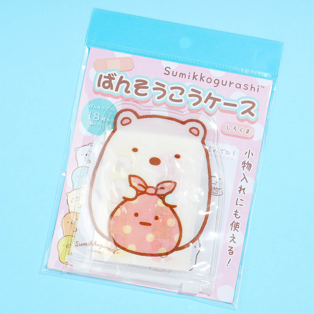 Sumikko Gurashi Bandages With Case - Shirokuma