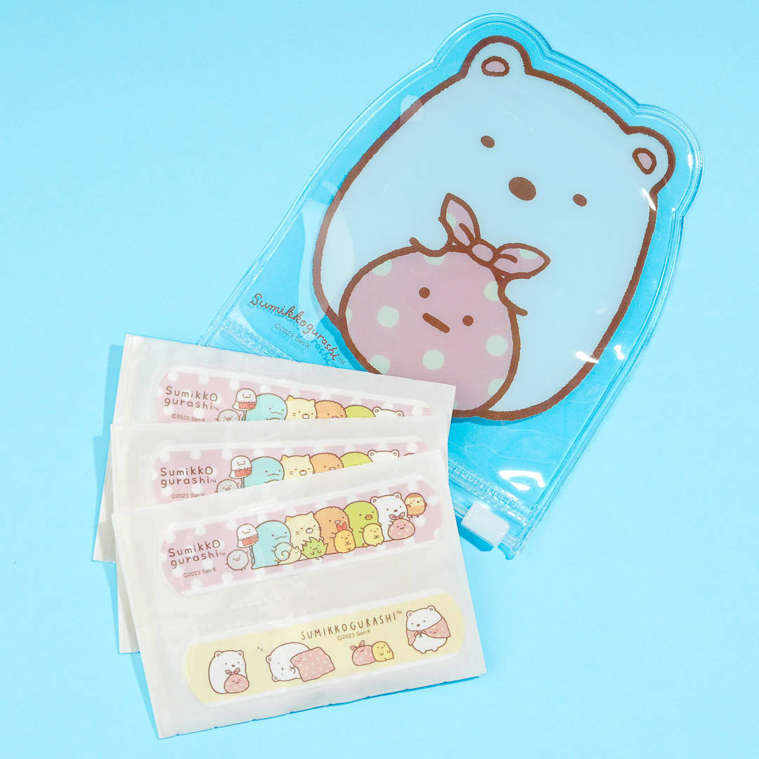 Sumikko Gurashi Bandages With Case - Shirokuma