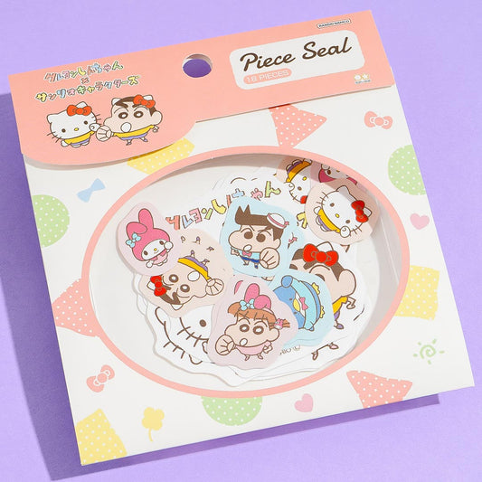 Sanrio Characters x Shin-Chan Punch Stickers