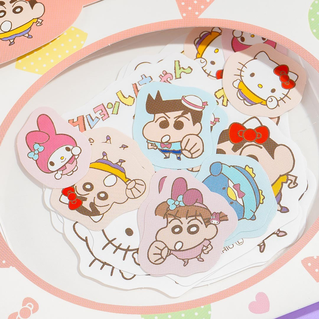 Sanrio Characters x Shin-Chan Punch Stickers