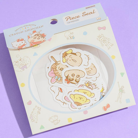 Sanrio Characters x Shin-Chan Face Stickers