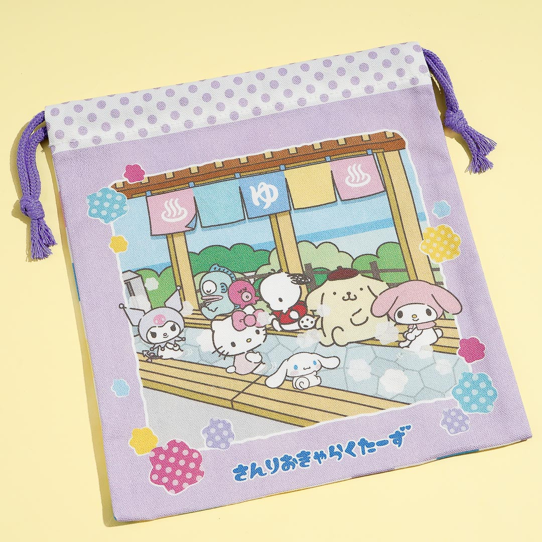 Sanrio Characters Ashiyu Drawstring Pouch