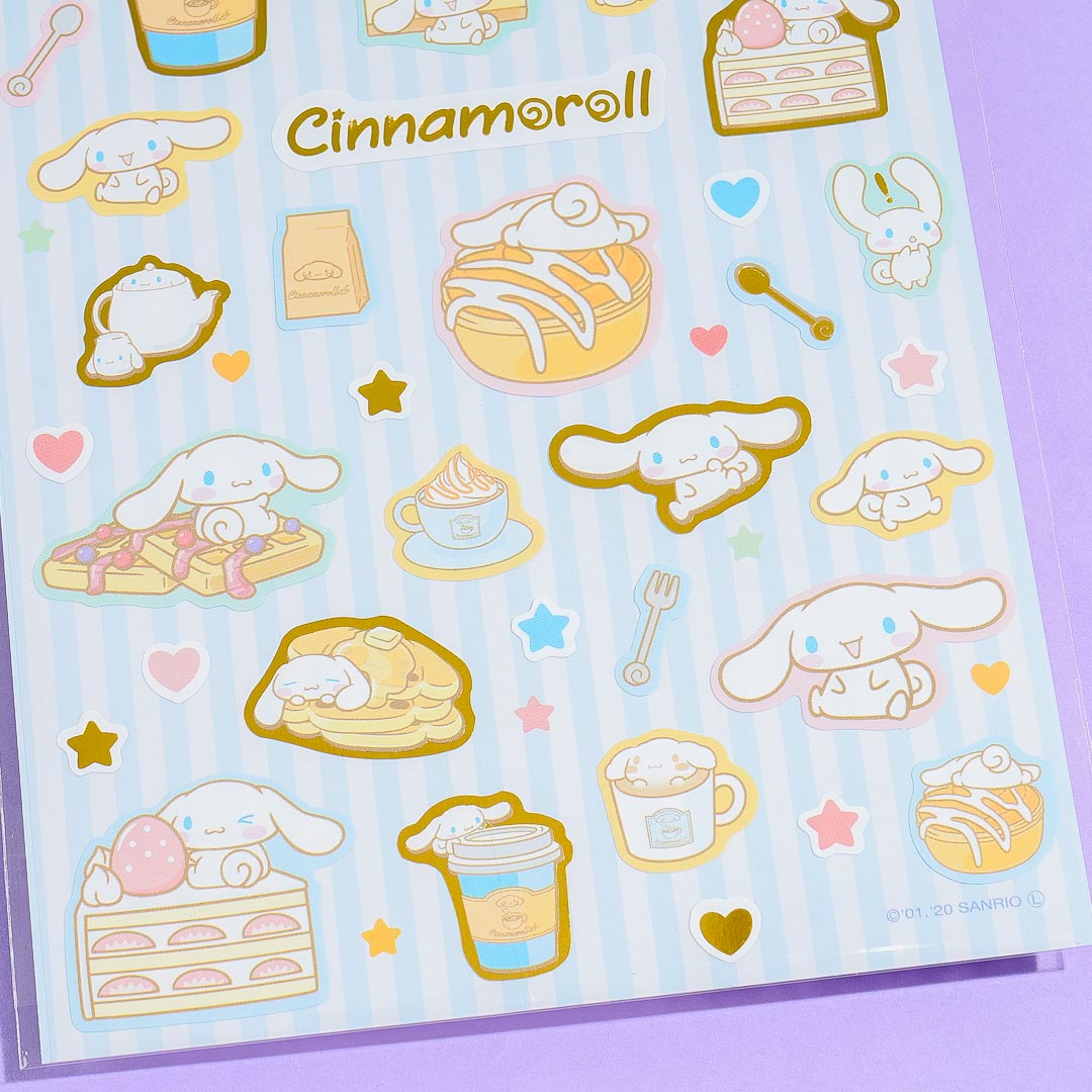 Cinnamoroll Sweets Gold Accent Stickers