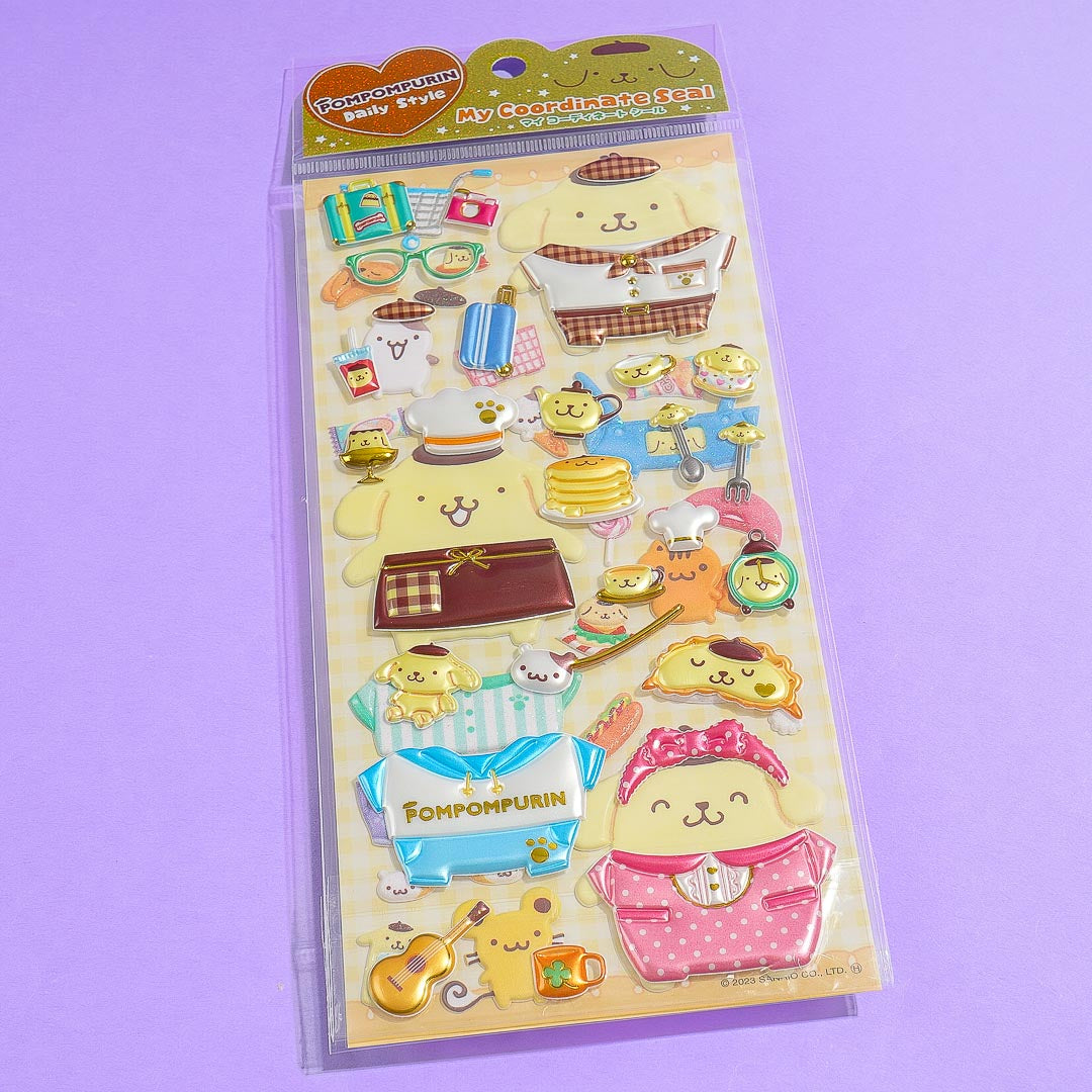 Pompompurin Mix & Match Dress Up Stickers