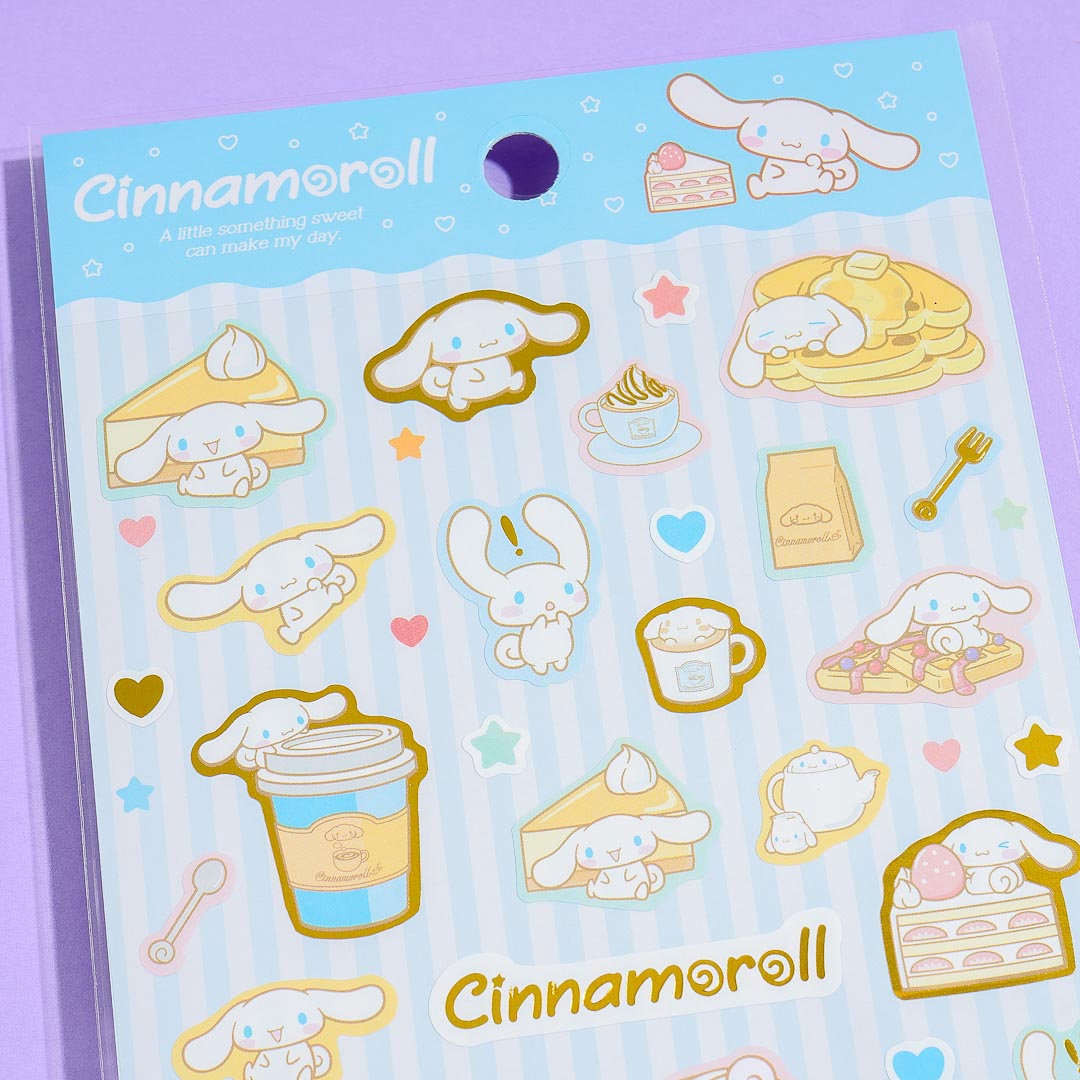 Cinnamoroll Sweets Gold Accent Stickers