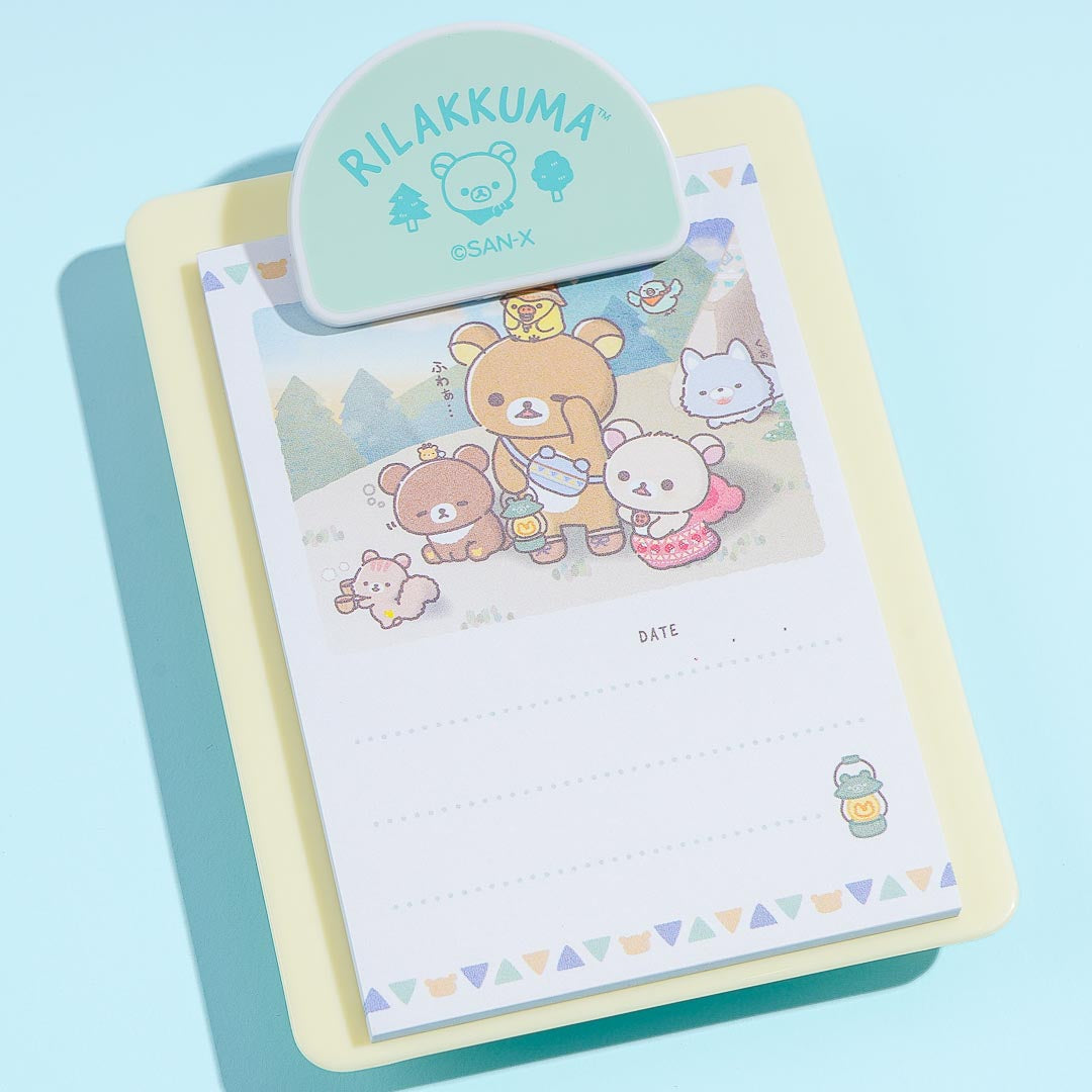 Rilakkuma Camping Day Clipboard Memo Pad