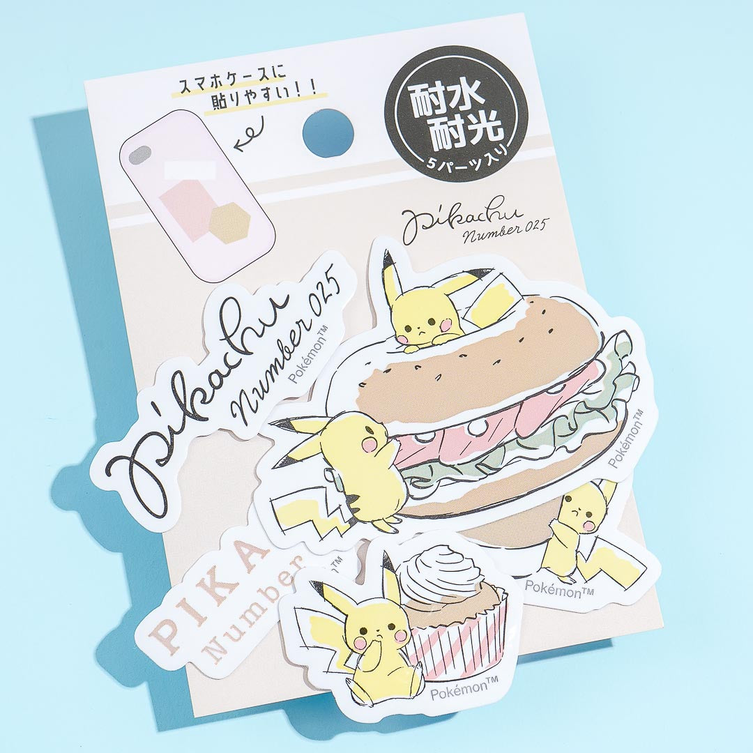 Pokemon Pika Number Cafe Stickers