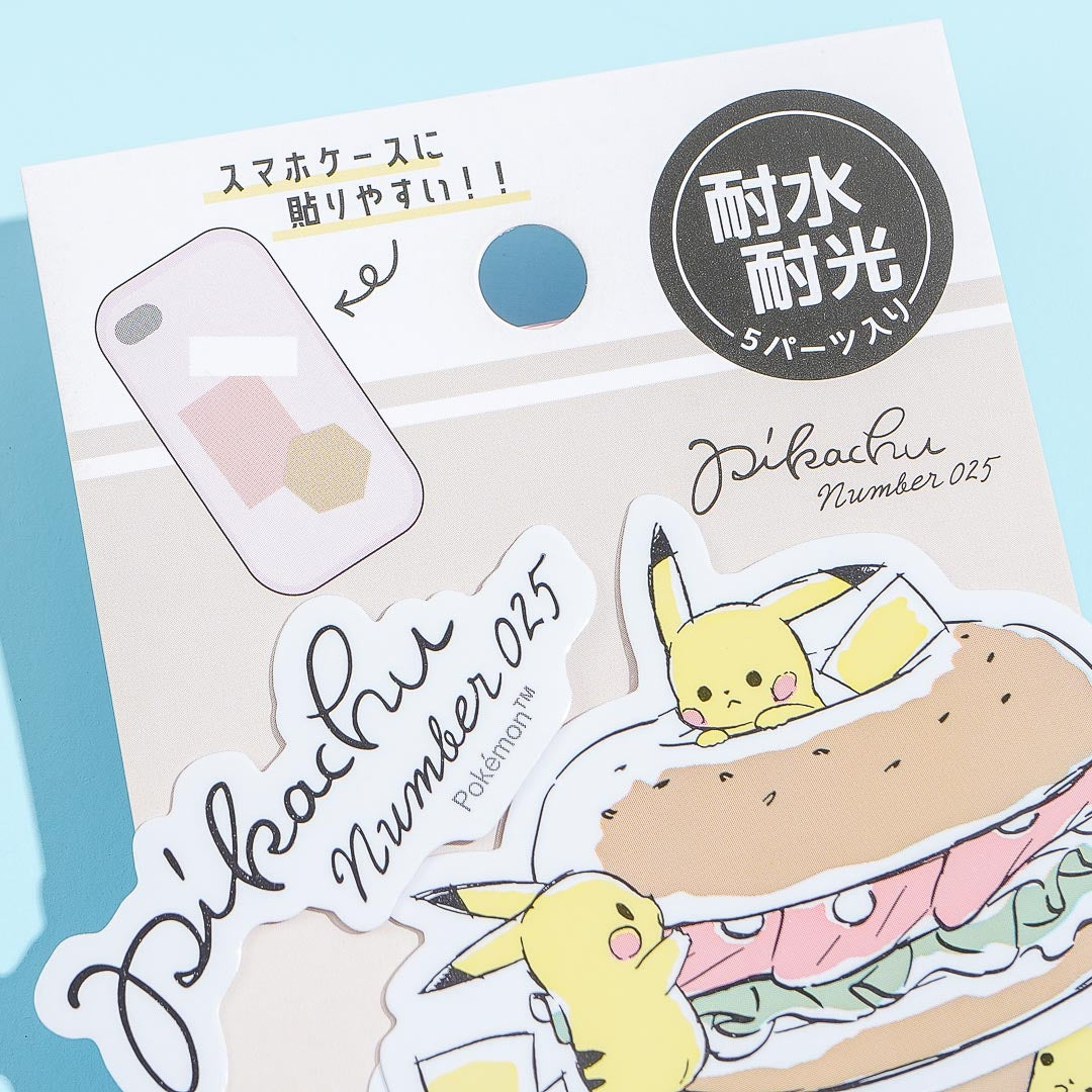 Pokemon Pika Number Cafe Stickers