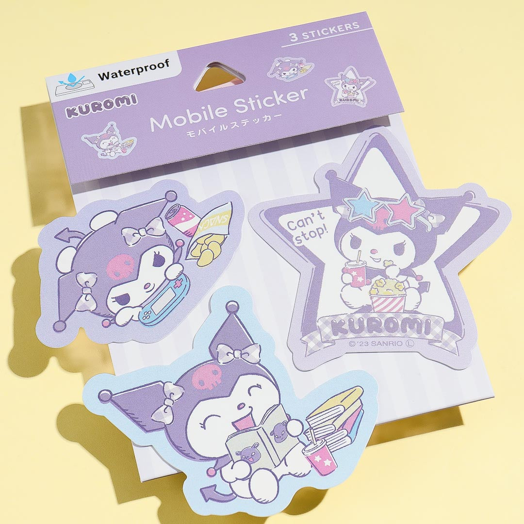 Kuromi Break Time Mobile Stickers