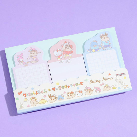 Sanrio Characters x Shin-Chan Sticky Notes