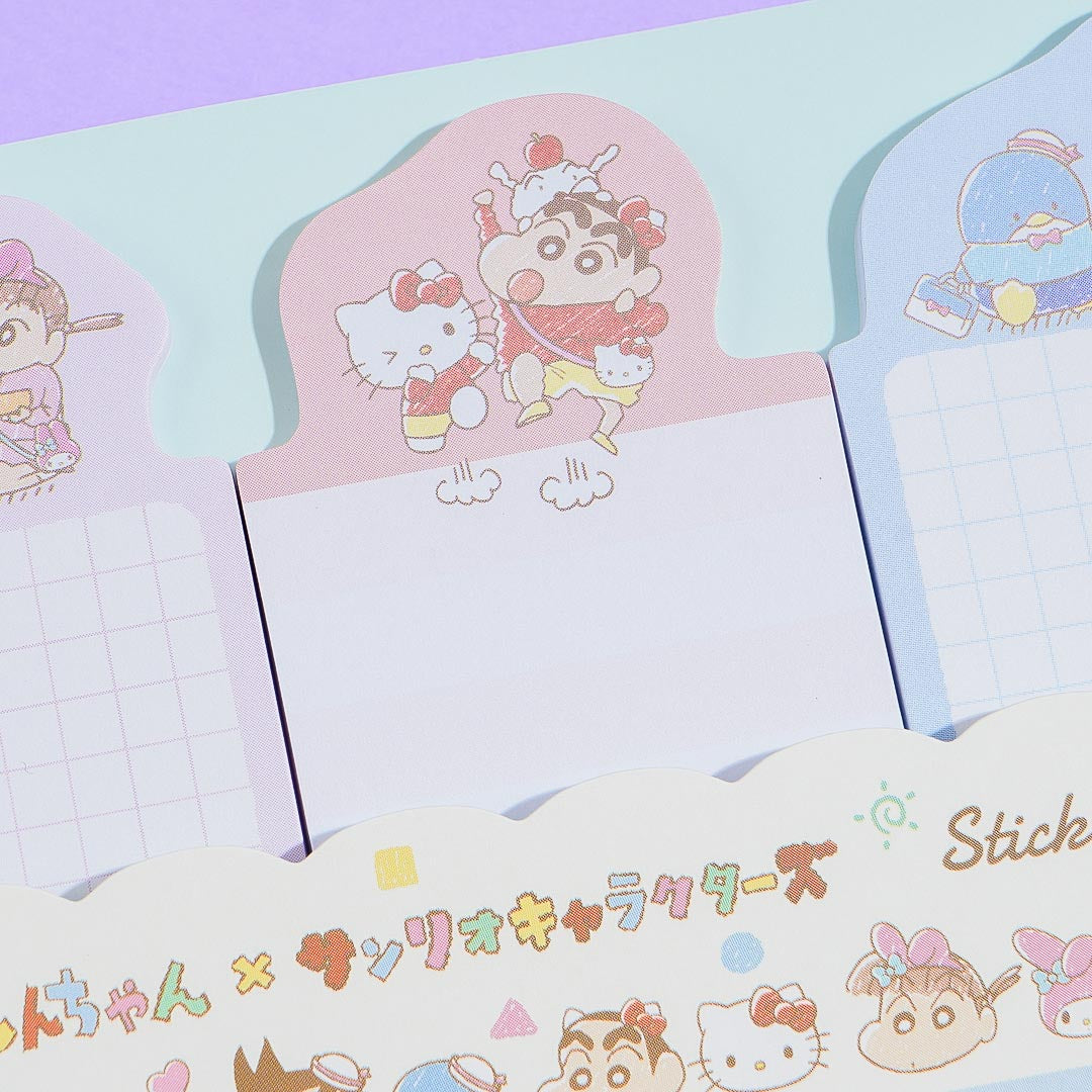Sanrio Characters x Shin-Chan Sticky Notes