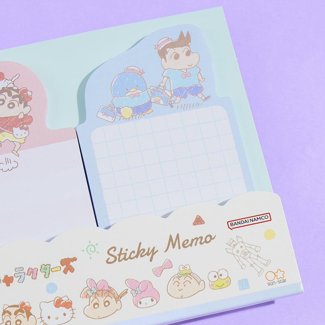 Sanrio Characters x Shin-Chan Sticky Notes