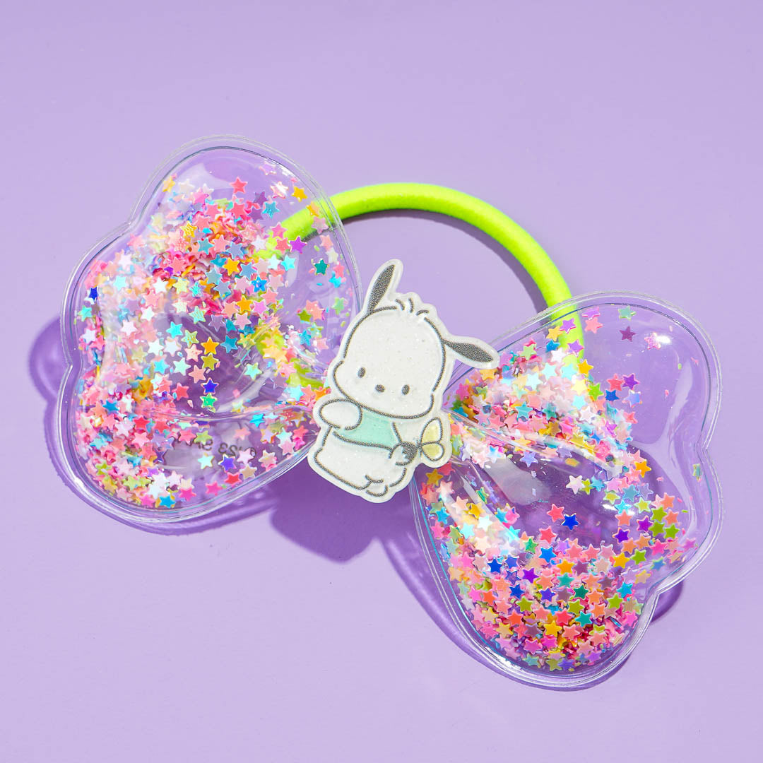 Pochacco Glittery Ribbon Hair Tie