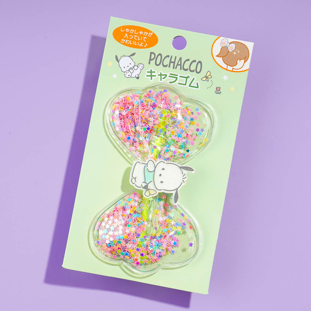 Pochacco Glittery Ribbon Hair Tie