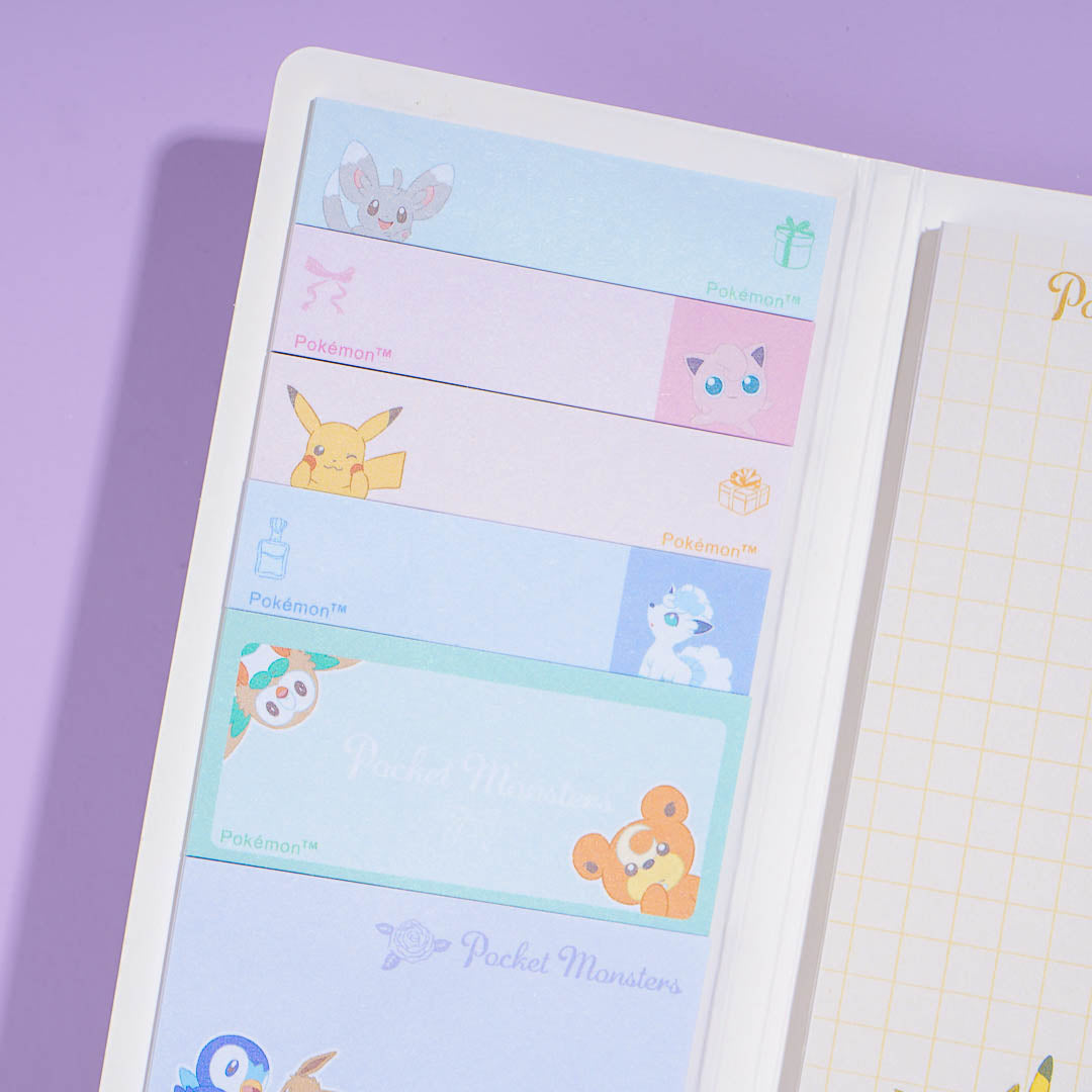 Pokemon Gathering Friends Memo Pad & Sticky Notes Set