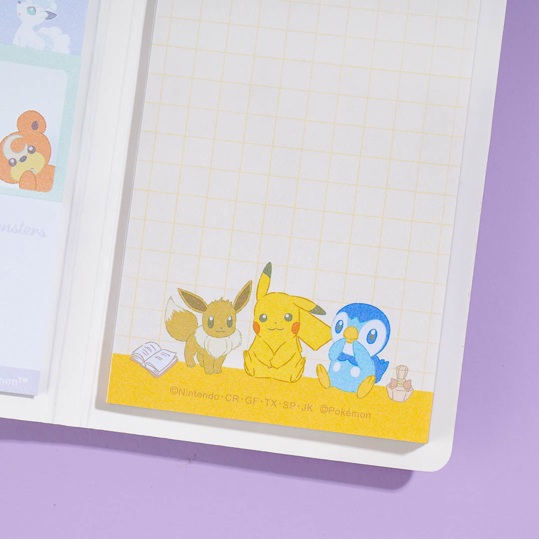 Pokemon Gathering Friends Memo Pad & Sticky Notes Set