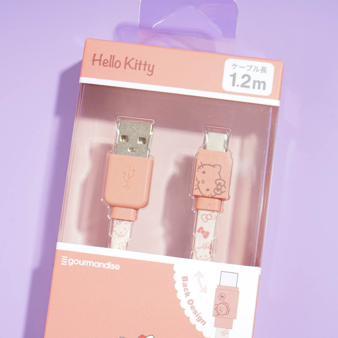 Hello Kitty & Tiny Chum USB To Type-C Flat Cable