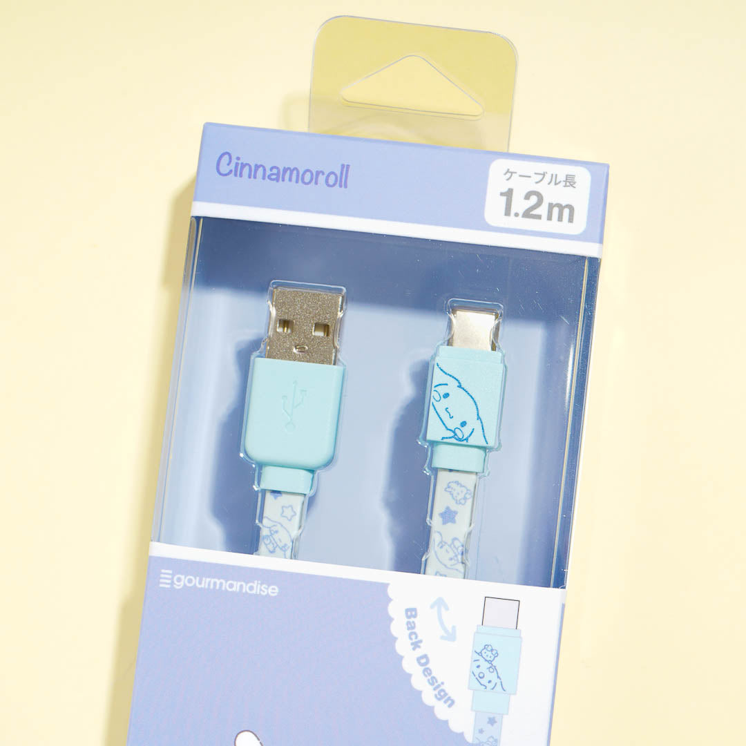 Cinnamoroll & Milk USB To Type-C Flat Cable